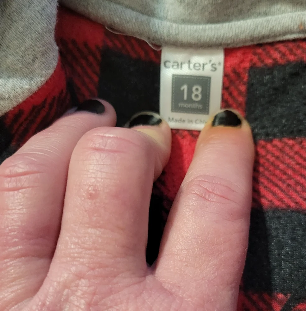 Carter's Plaid Vest size 18 months